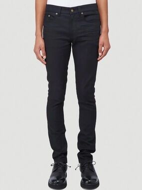 Saint Laurent DO2 Skinny-Fit Jeans Black SS20